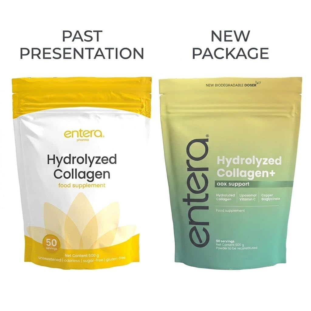 Generic Hydrolyzed Collagen Peptides Powder Type I & III Bovine Supplement, Flavorless, Odorless, Sugar-Free, Gluten-Free, 500g, 18