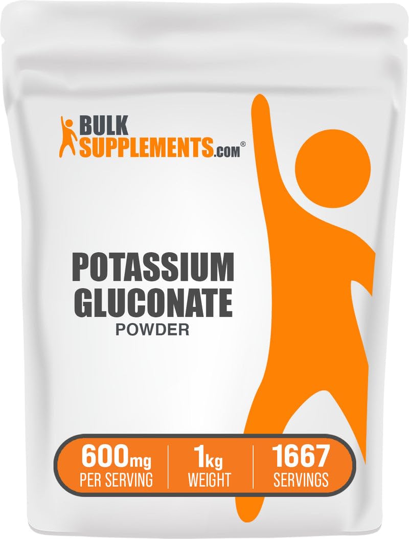 BulkSupplements Potassium Gluconate Powder 35.27 oz