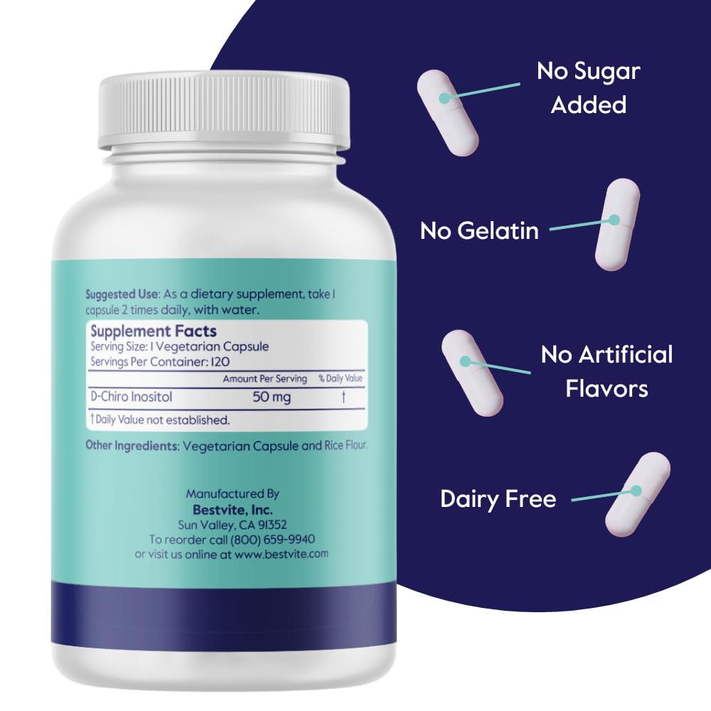 BESTVITE D-Chiro Inositol Capsules 120