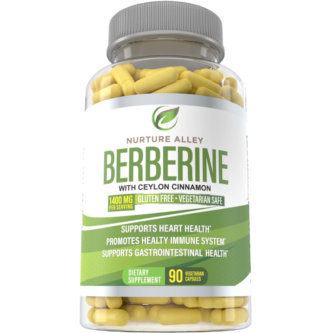 Nurture Alley Berberine Complex with Cinnamon, 90 Veggie Capsules