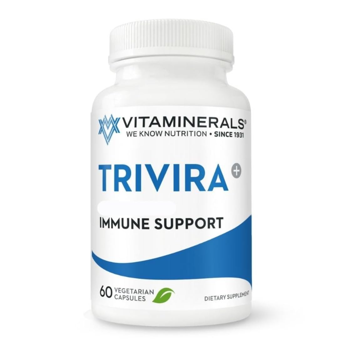 Vitaminerals TRIVIRA Vitamin C Vitamin D3 Zinc Herbs Prebiotics Capsules, 60 Count