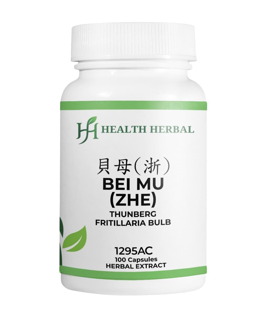 Health Herbal HH1295AC Bei Mu (Zhe)/Thunberg Fritillaria Bulb Capsule, 100 Capsules