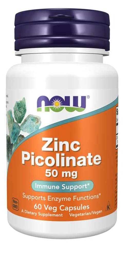 NOW Foods Zinc Picolinate 50 mg Capsules 120
