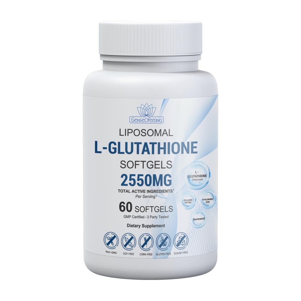 senseOfeeling Liposomal Glutathione Supplement 60 Softgels