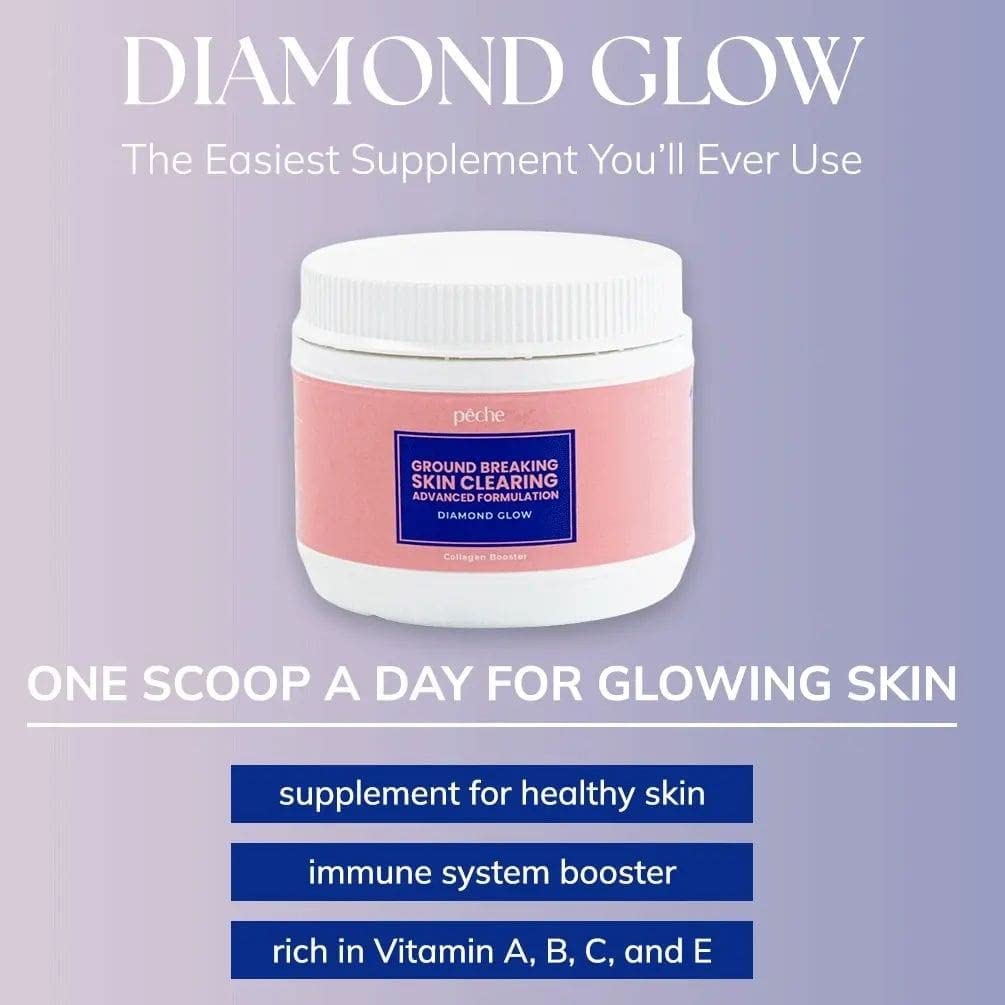Elizkof Beauty Store Diamond Glow Skin Supplement for Whitening & Skin Glowing Gums & Powder 16 Count