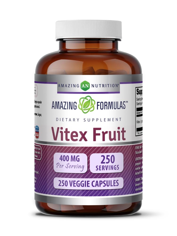 Amazing Nutrition Vitex Fruit 400 Mg Capsule 250 Count
