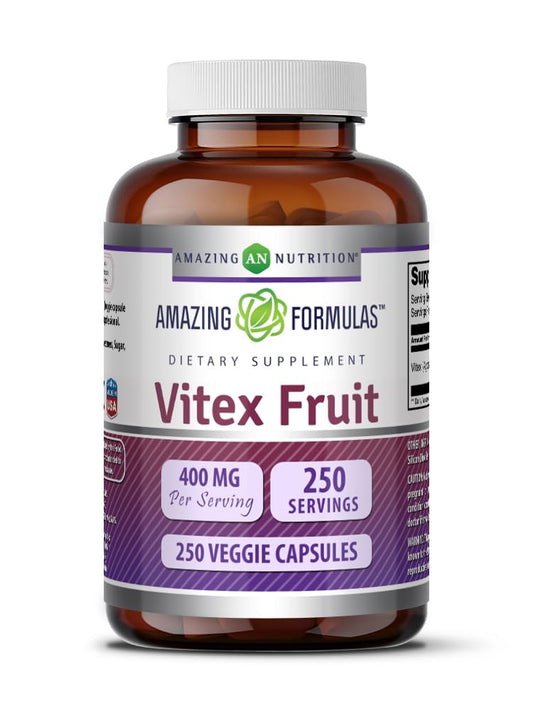 Amazing Nutrition Vitex Fruit 400 Mg Capsule 250 Count