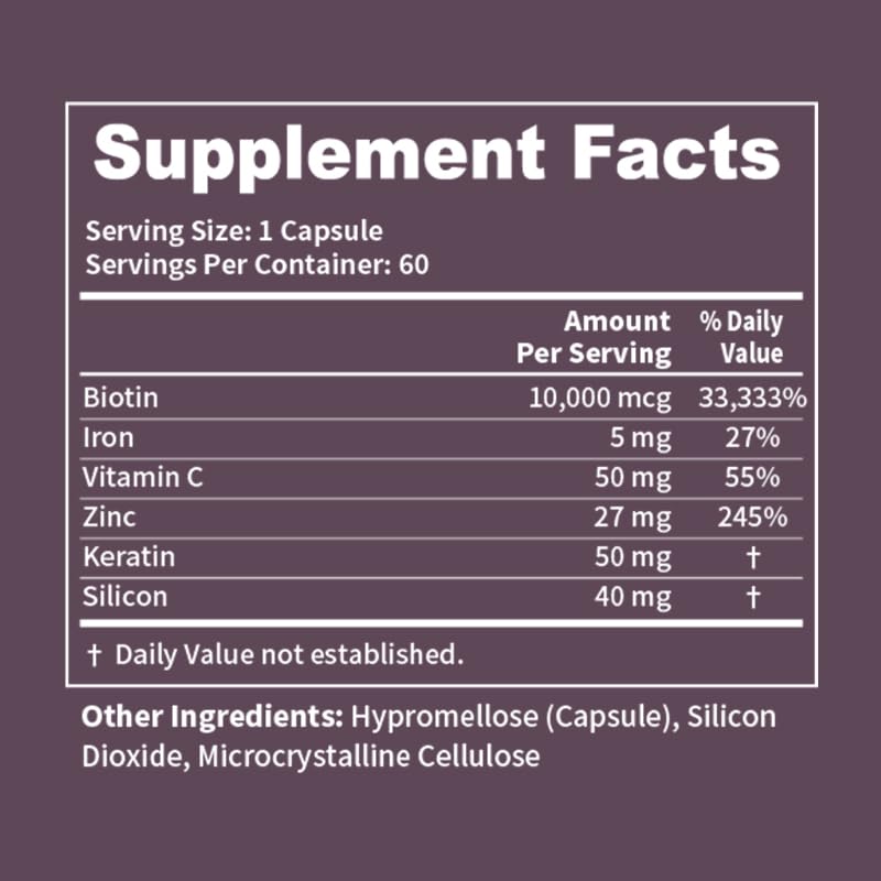 YOUTHVITA Premium Hair, Skin & Nails Supplement 60 Capsules