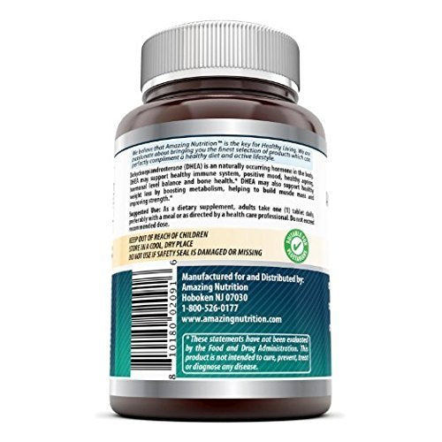 Amazing Nutrition DHEA 50 mg per Serving Tablet 1 Count