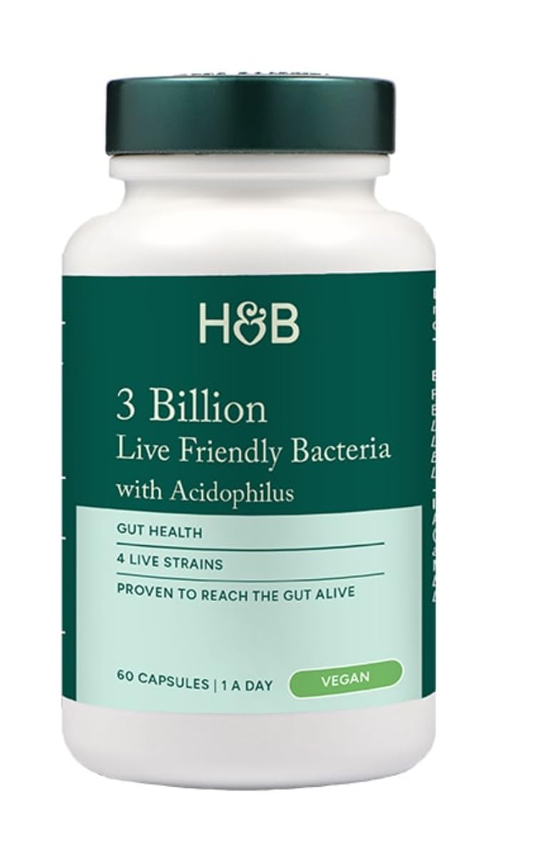 Generic Holland and Barrett Live Friendly Bacteria with Acidophilus 3 Billion 60 Capsules
