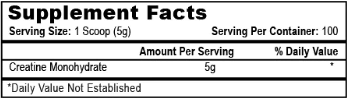 APS Nutrition Pure Creatine Monohydrate Powder 17.637 oz