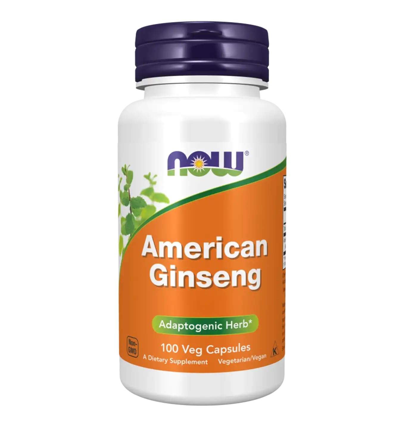 NOW Foods American Ginseng 500 mg Capsules, 100 Count