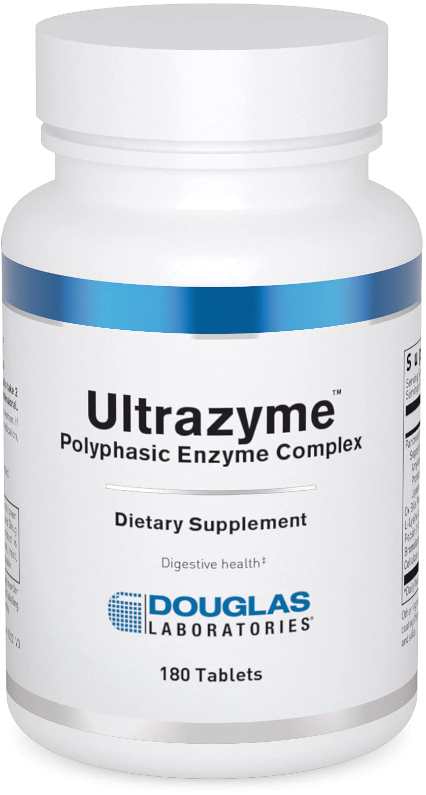 Douglas Laboratories Ultrazyme (Polyphasic Enzyme Complex) Tablets, 180