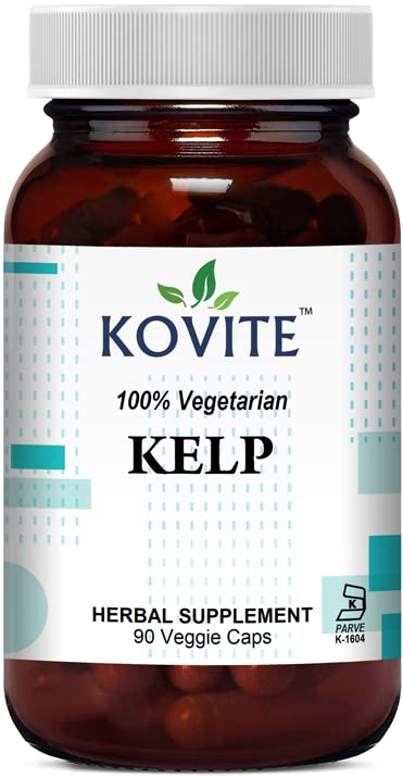 Kovite Organic Kelp 400 mcg Vegetable Capsules, 90 Count