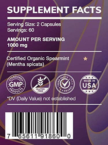 HerbEra Spearmint Capsules 60 Count