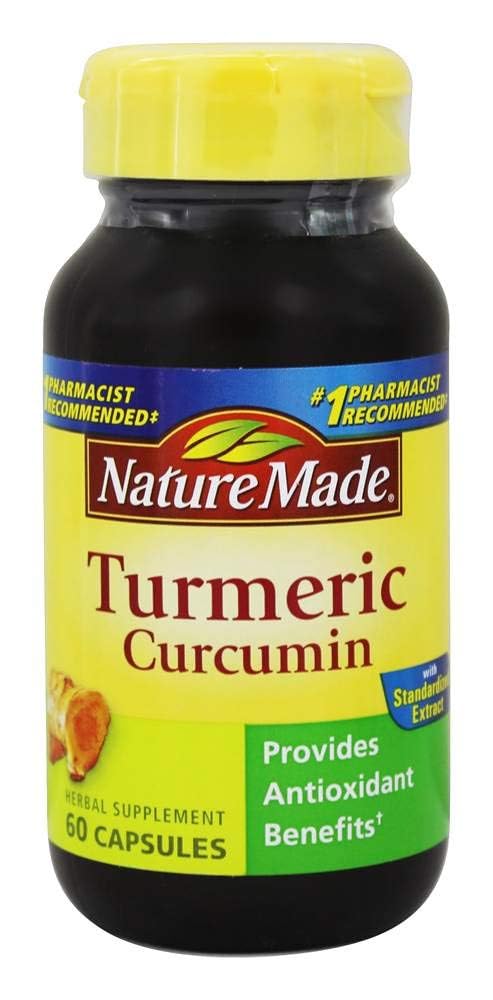 Nature Made Turmeric Curcumin Capsules 60 Count