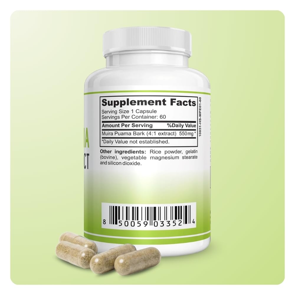 Mila Miamor Muira Puama Extract 550mg Capsule 60 Capsules