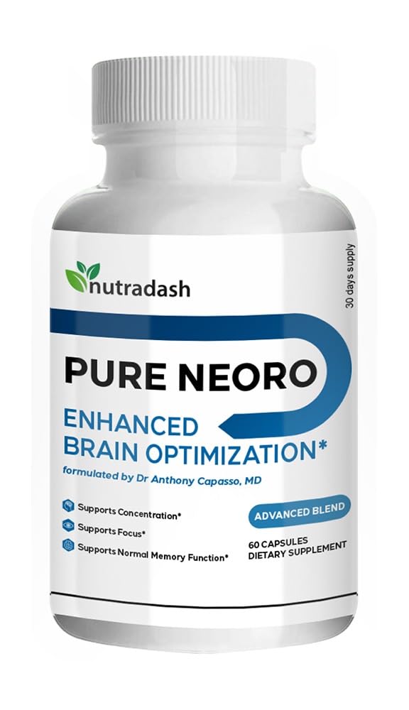 nutradash Pure Neoro Brain Enhancer 60 Capsules