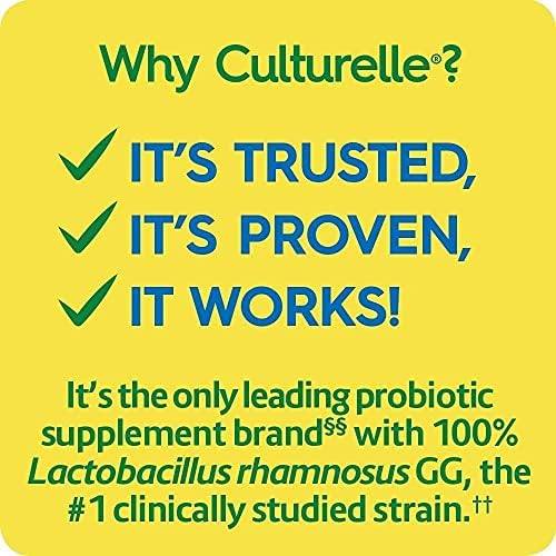 Culturelle Health & Wellness Daily Probiotic Supplement Men & Women 50 Capsules