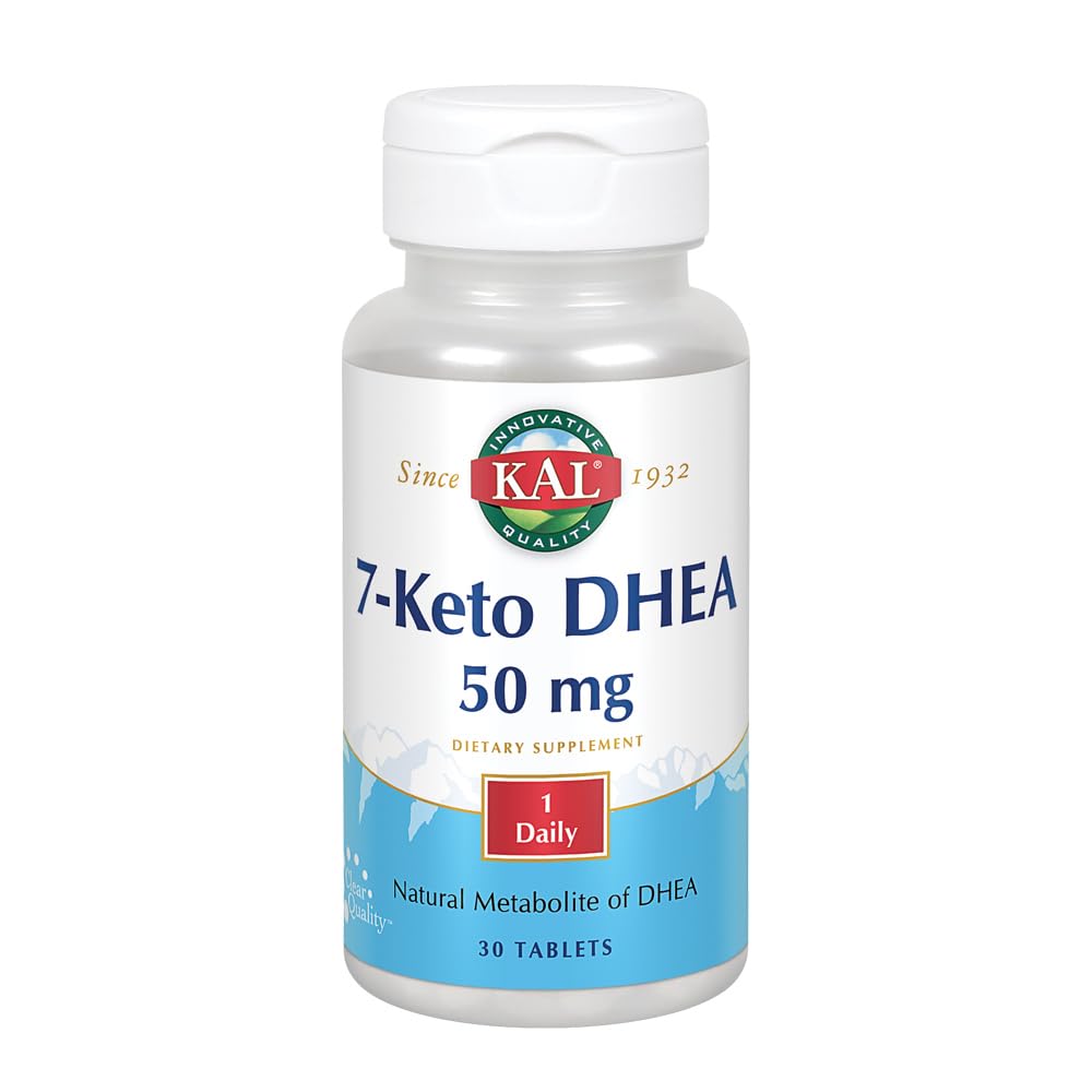 KAL 7-Keto DHEA 50 mg Tablets, 30 Count