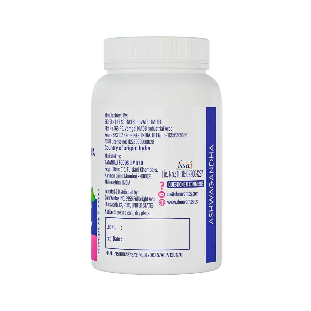 Patanjali Nutrela Ashwagandha Capsule 1 Count