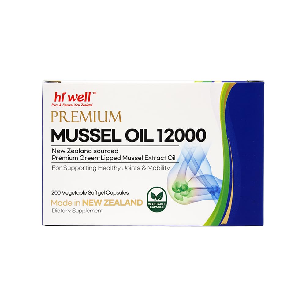 HI WELL PURE & NATURAL NEW ZEALAND Hi Well Premium New Zealand Green-Lipped Mussel Oil Softgel 200