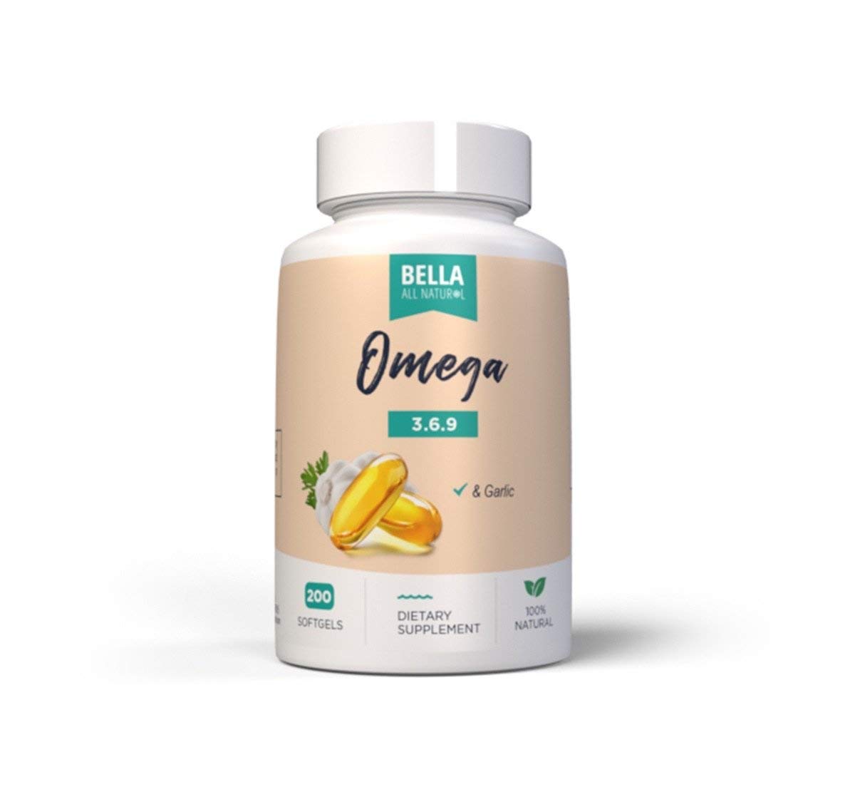 Bella All Natural Omega 3 6 9 with Garlic Oil Softgel 200