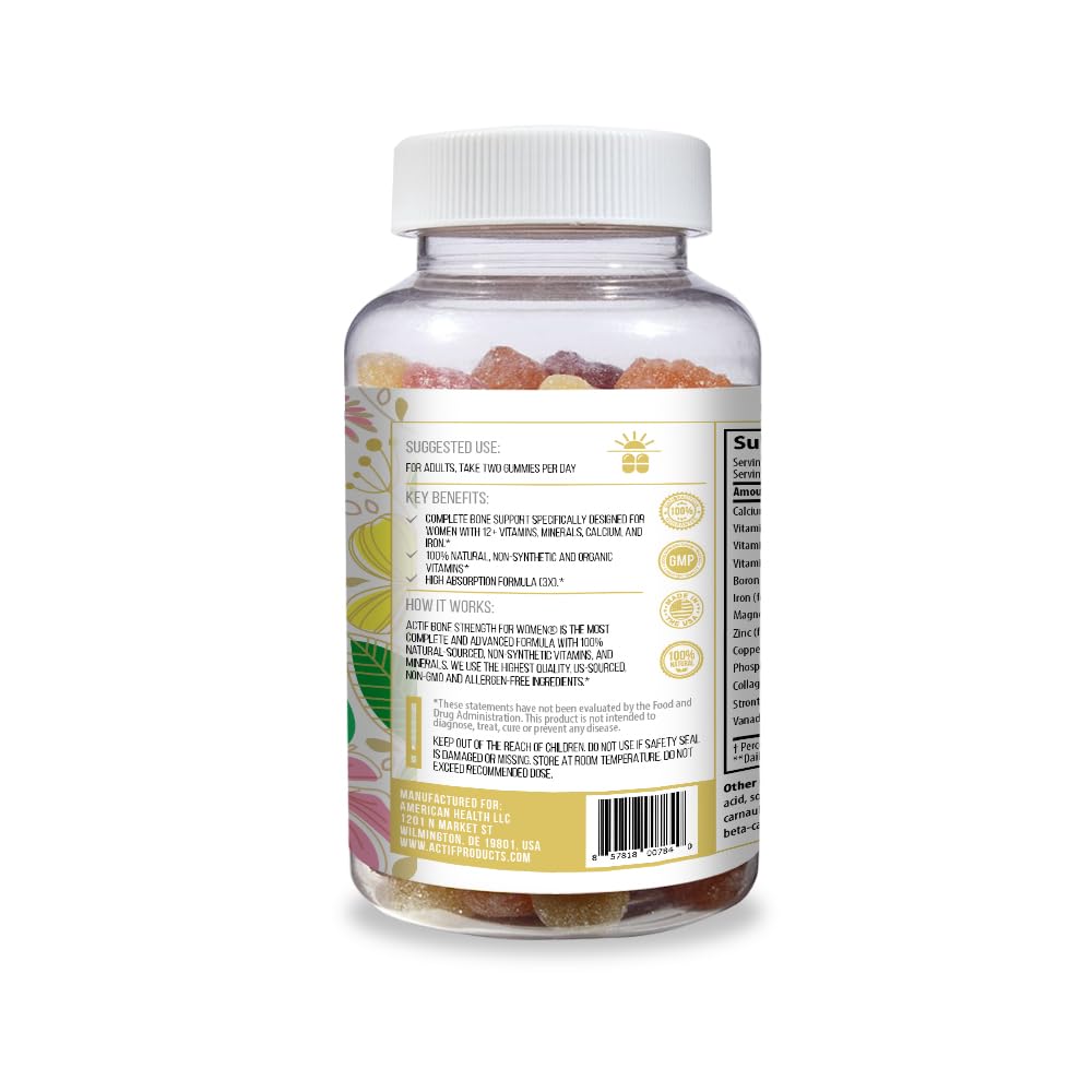 ACTIF Bone Strength Support for Women with 12+ Advanced Factors Softgel 1 Count