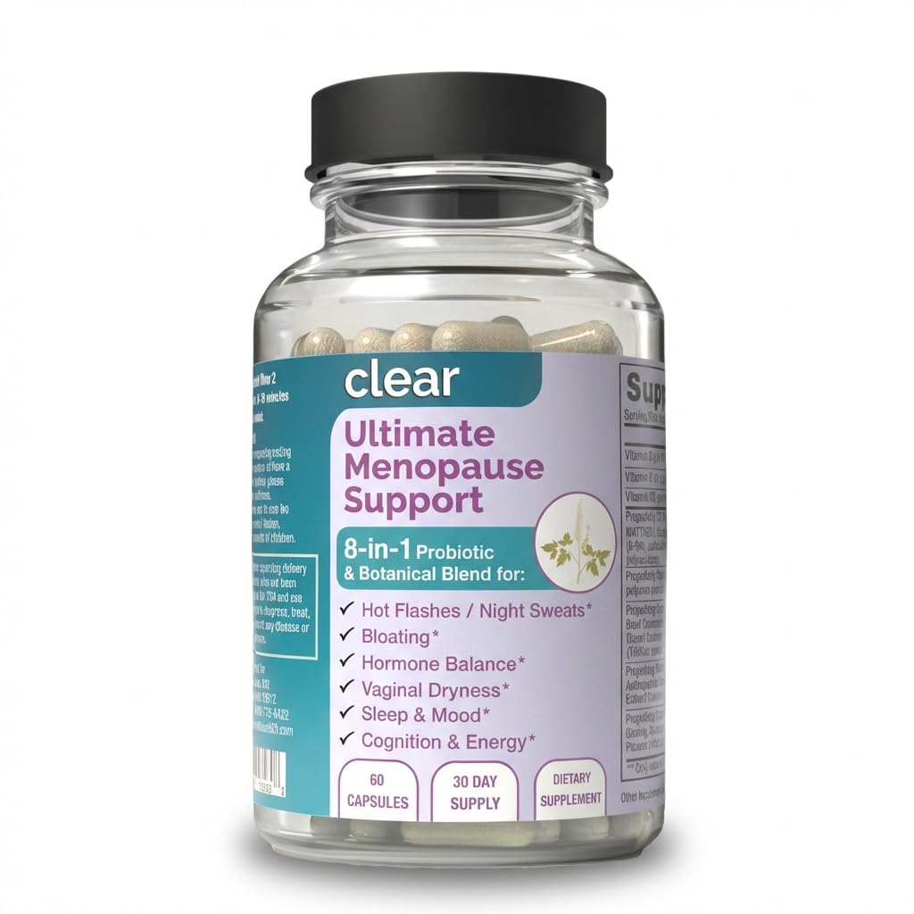 Clear Probiotics Menopause Support for Women 60 Capsules