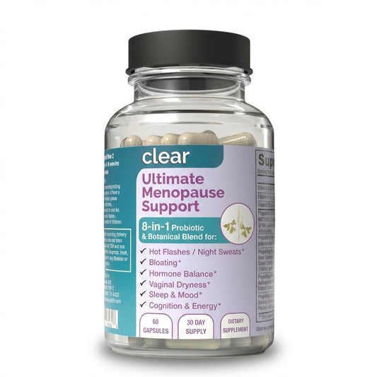 Clear Probiotics Menopause Support for Women 60 Capsules