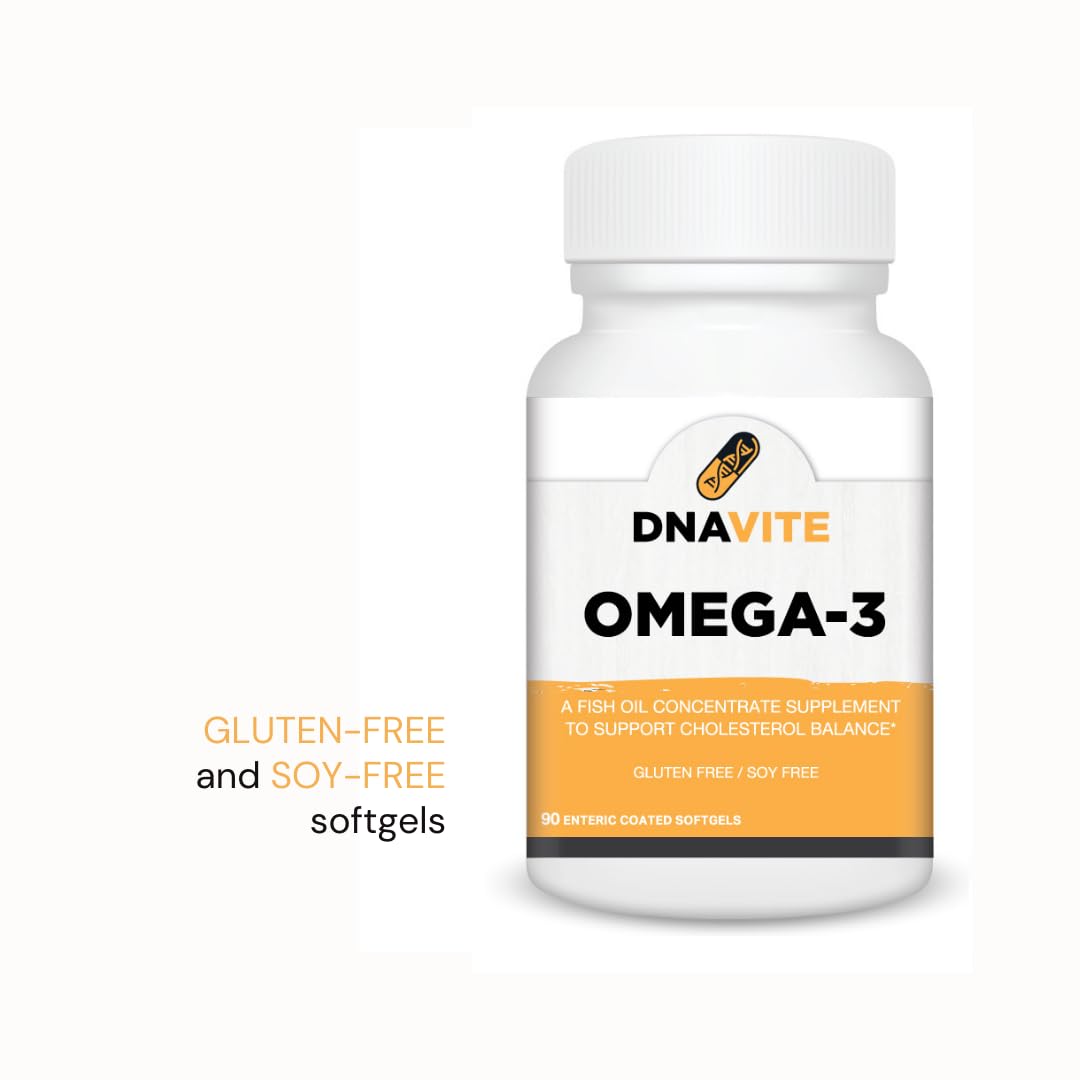 DNAVITE Omega-3 Fish Oil Supplement 90 Softgels
