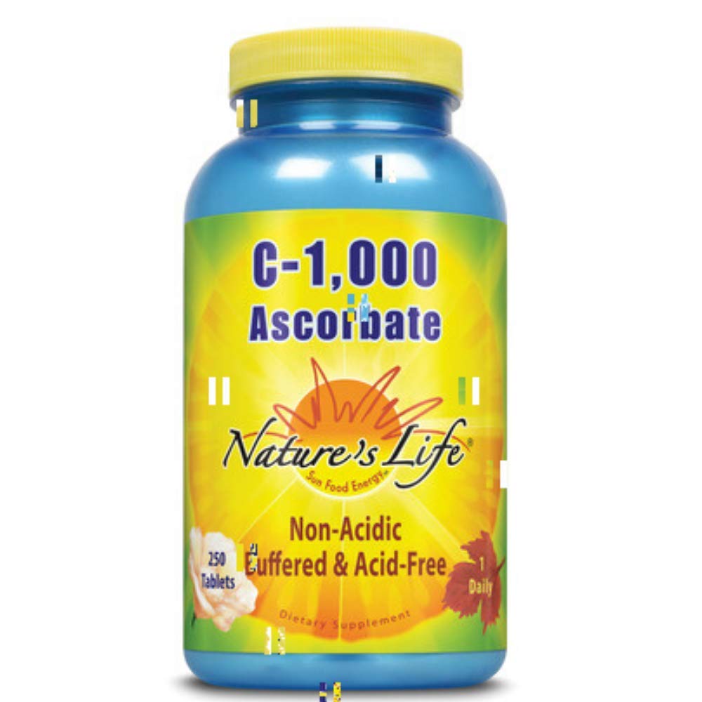 Nature's Life C-1,000 Ascorbate Capsules, 250 Count
