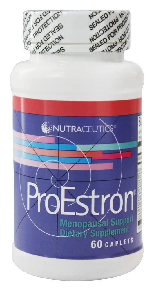 Nutraceutics ProEstron Menopause Support Supplement for Women – Herbal Formula with Black Cohosh, Dong Quai & Soy Isoflavones – Natural Hormone Balance & Hot Flash Relief – 60 Caplets