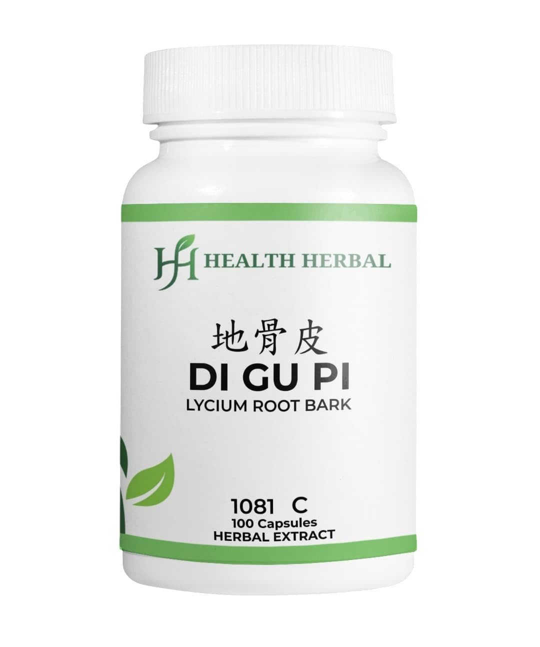 Health Herbal HH1081C Di Gu Pi/Lycium Root Bark Capsules, 100 Capsules