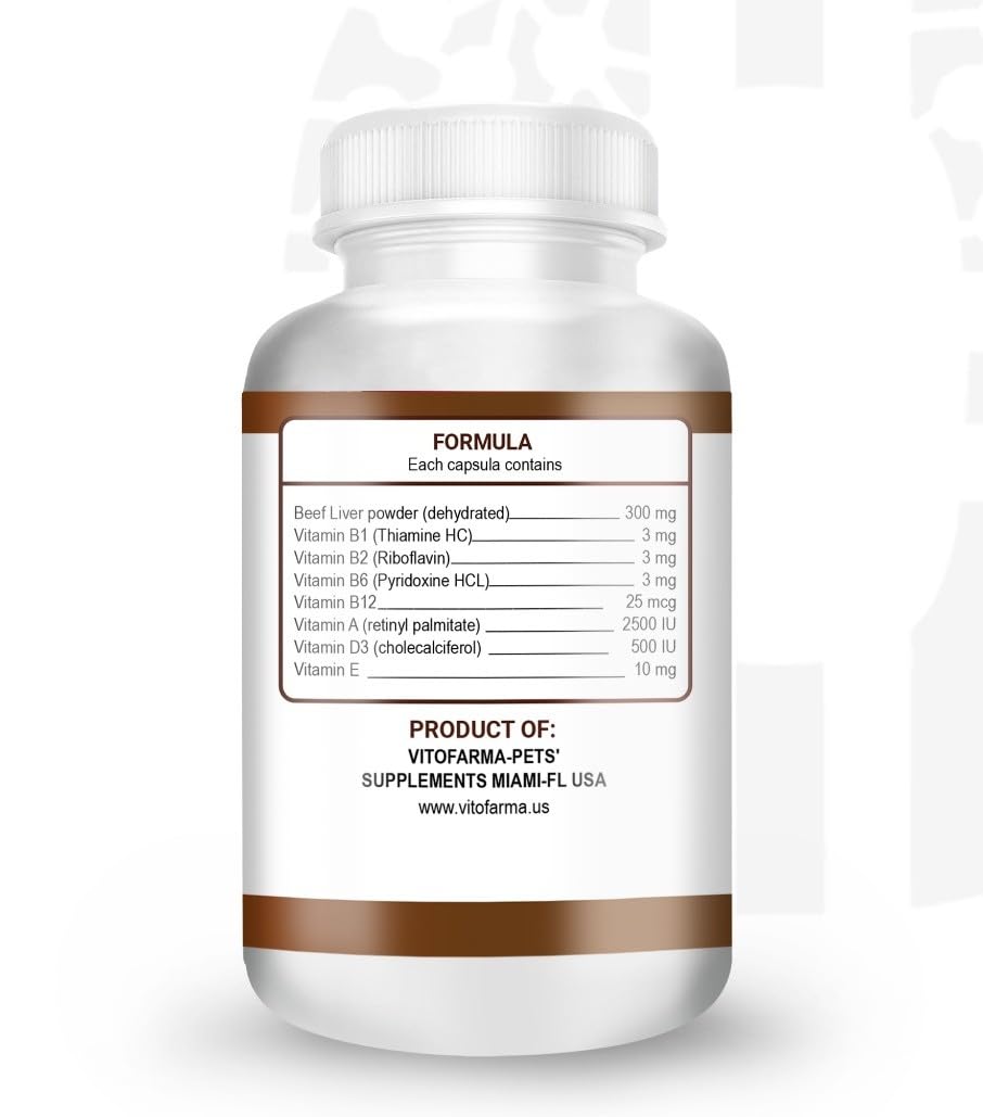 VITOFARMA Vitamin Fortified Liver Extract Capsules 100 Capsules
