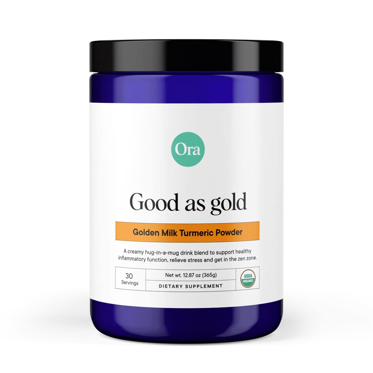 Ora Organic Golden Milk Powder Powder, 12.89 oz