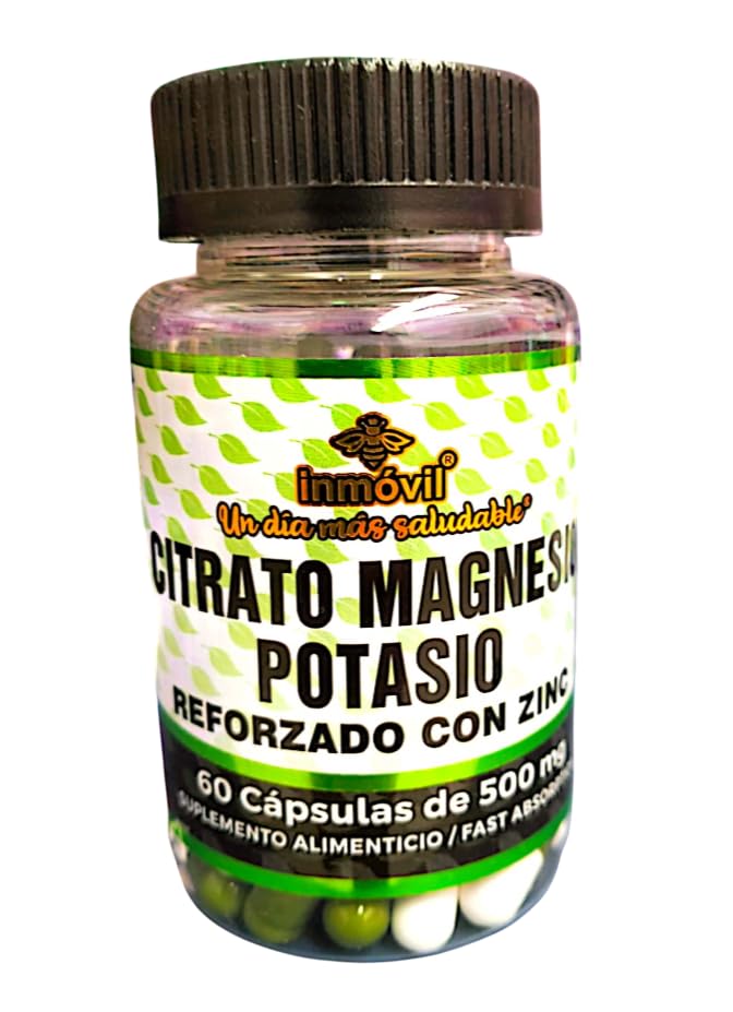 Angely's Beauty Magnesium and Potassium Citrate Capsules, 60 Count