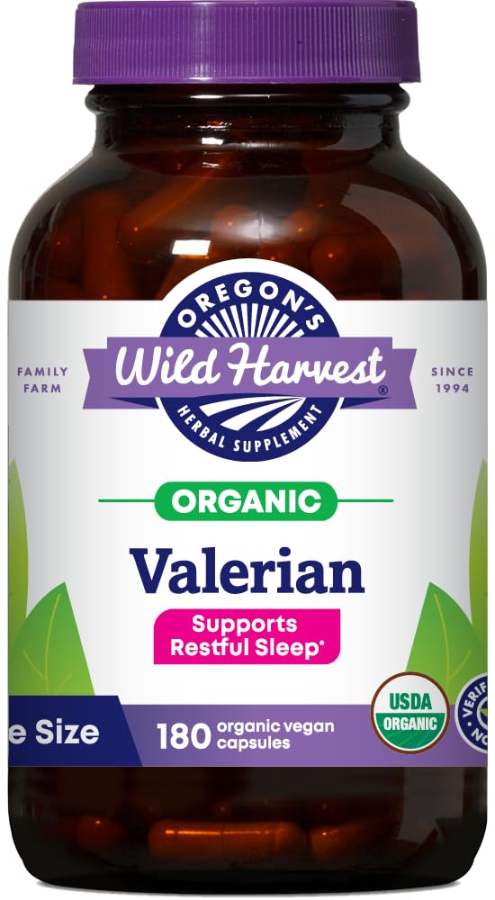 Oregon's Wild Harvest Valerian Capsules 180 Count