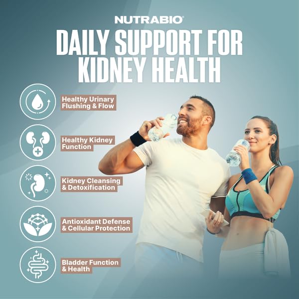 NutraBio Advanced Kidney Support Supplement Capsules, 90 Count
