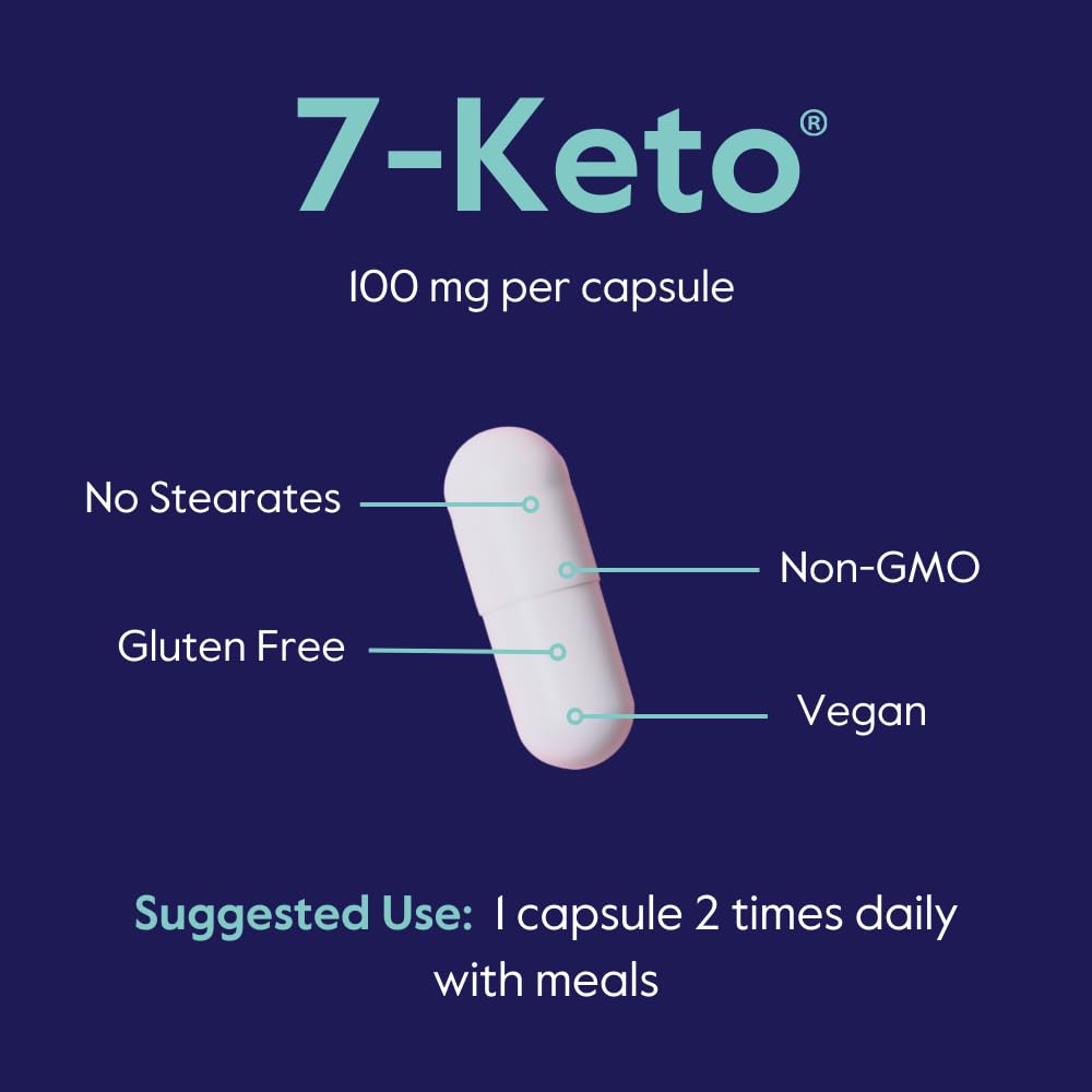 BESTVITE 7-Keto DHEA 100mg Capsule, 60 Capsules
