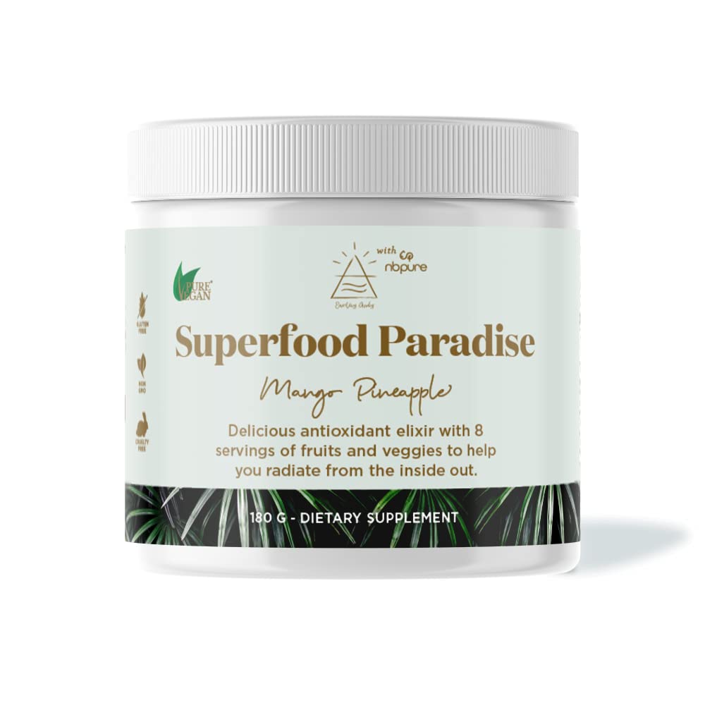 nbpure Earthy Andy Superfood Paradise, Mango Pineapple Powder 6.35 oz