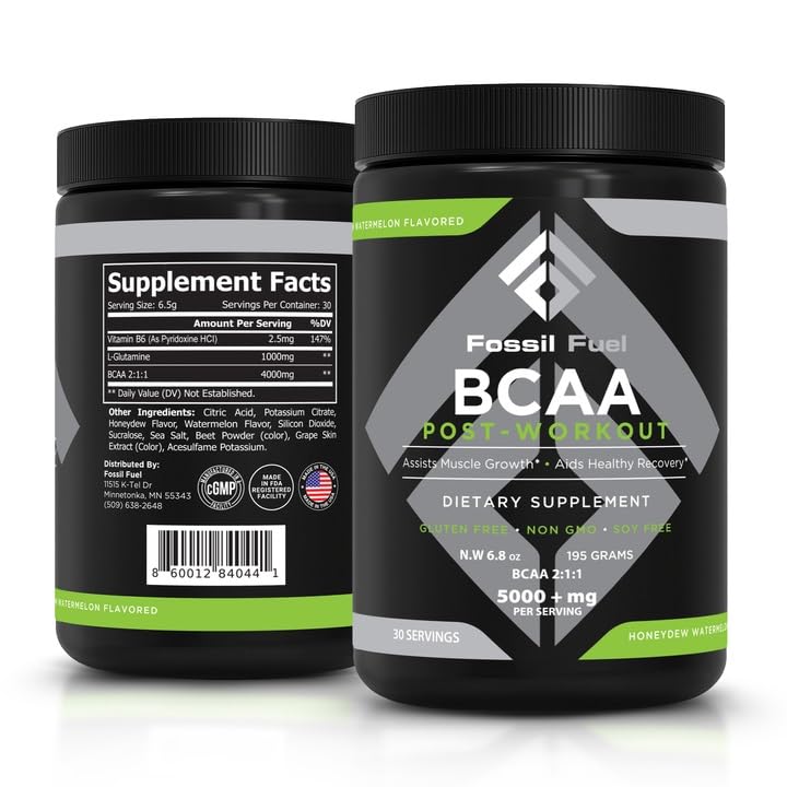 Fossil Fuel Sugar-Free BCAA Powder 6.8