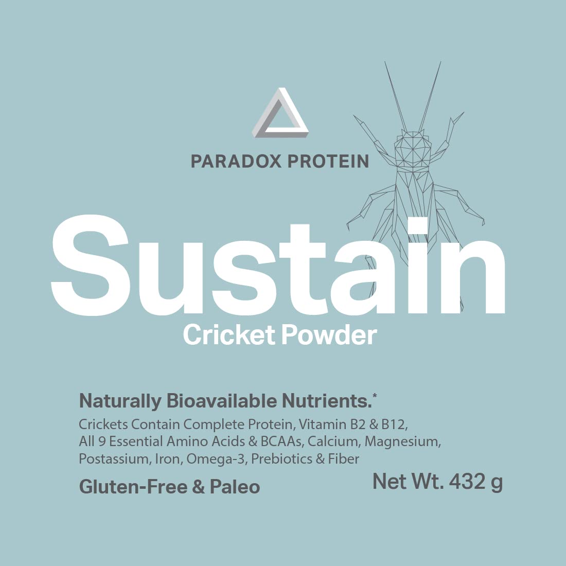 NutriCricket Paradox Protein Powder 16 oz