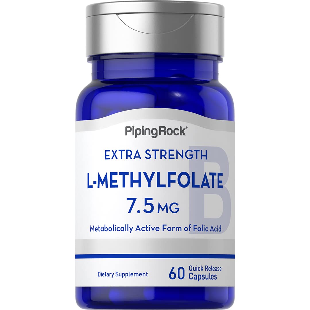 Piping Rock L-Methylfolate 7.5 mg 60 Capsules