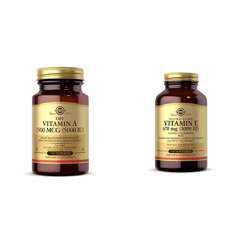 Solgar Vitamin E 1000 IU Softgels, 100-Count