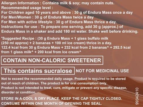 Endura Mass Weight Gainer Powder