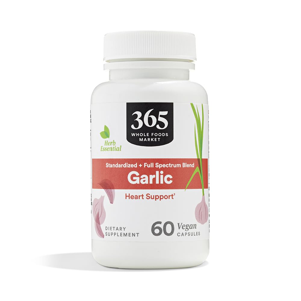 365 by Whole Foods Market Garlic Dietary Supplement Capsule 60 Count