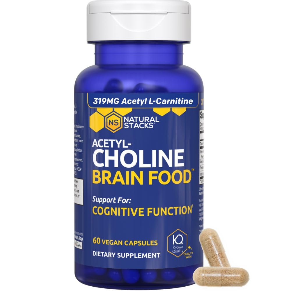 Natural Stacks Magtech Magnesium + Acetylcholine Brain Food Bundle, Capsules, 150