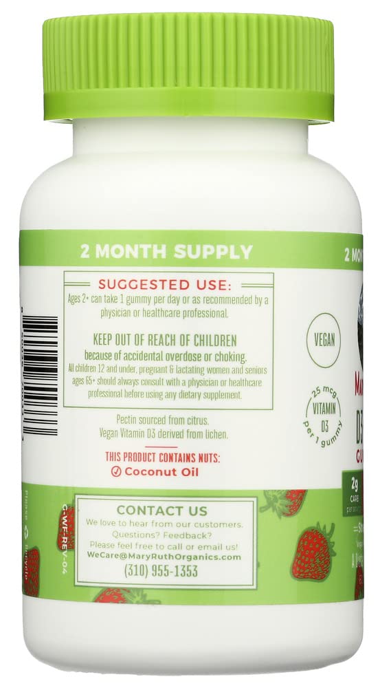 MARYRUTH'S Vitamin D3 B12 Capsule, 60 Capsules
