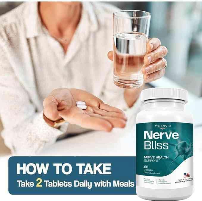 Valdivia NerveBliss Advanced Nerve Support Supplement Capsules, Premium Natural Multivitamin Advanced Formula, 300 Capsules